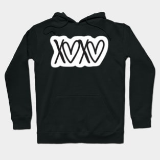 xoxo sticker Hoodie